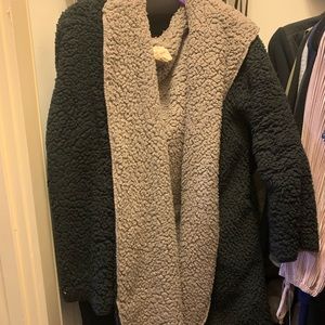 Fuzzy oversized jacket